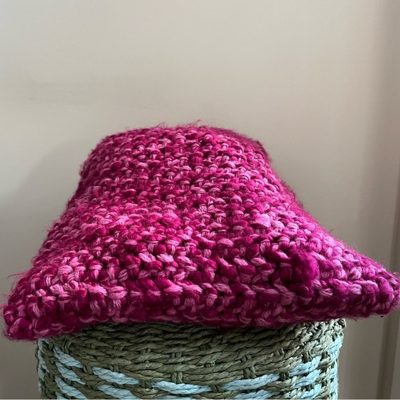 GAP Y2K Purple Crochet Knit Wool-Blend Crossbody Bag - Picture 3 of 11